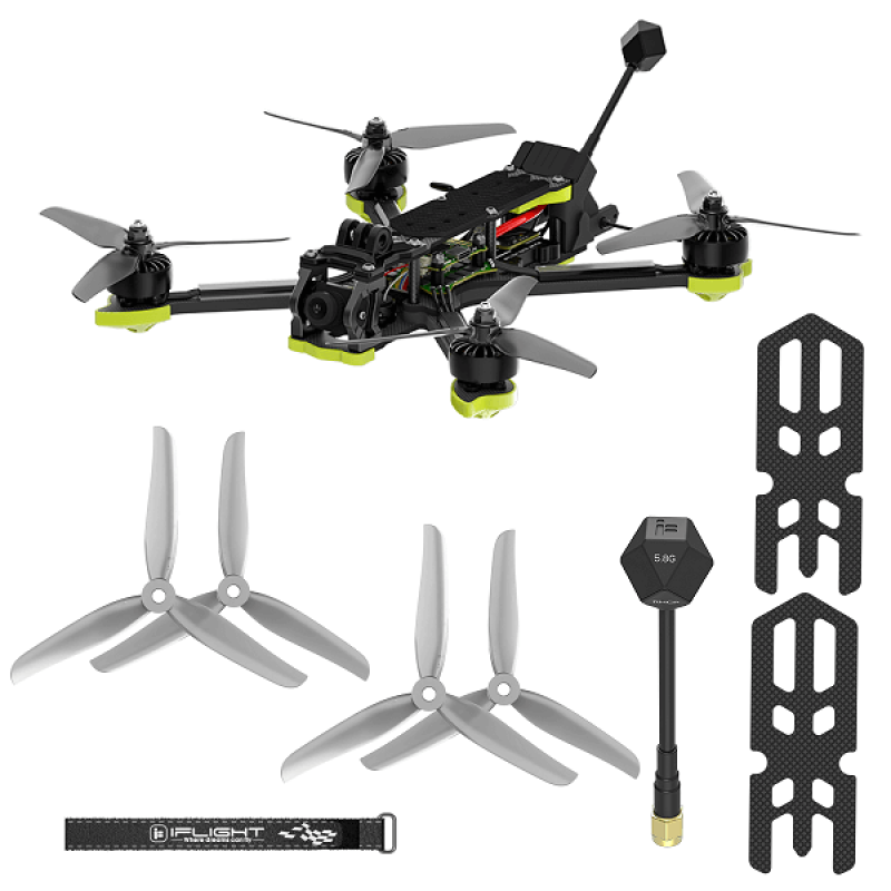Квадрокоптер iFlight Nazgul XL5 ECO Analog BNF ELRS 868-900MHz 1.6W – FPV-дрон з камерою, БК мотори, до 7.5 хвилин