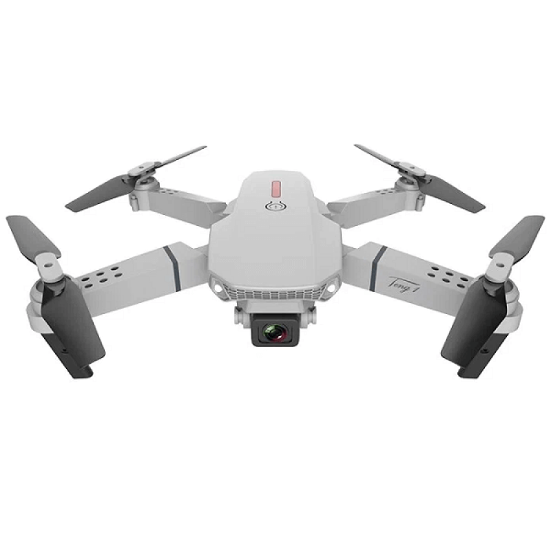 Квадрокоптер RC E88 Pro Gray - дрон з 4K і HD камерами, FPV, барометр, до 15 хвилин в кейсі + злітний майданчик