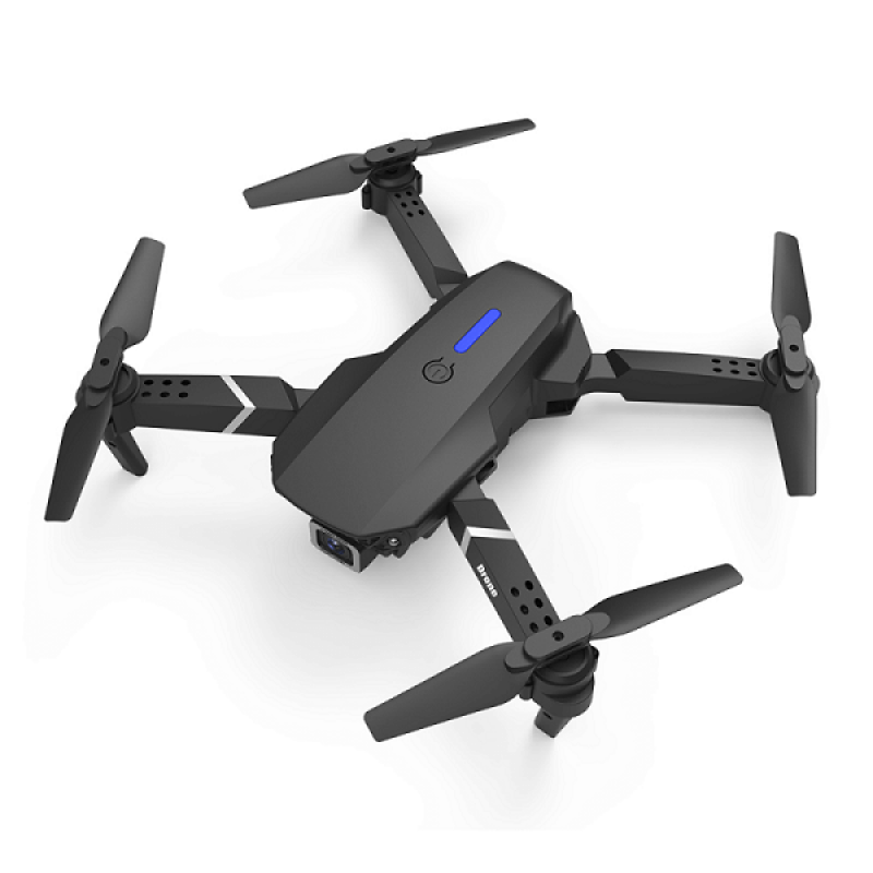 Квадрокоптер RC E88 Pro Plus Black - дрон з 4K і HD камерами, FPV, барометр, до 30 хв (додатковий акумулятор) + злітний майданчик