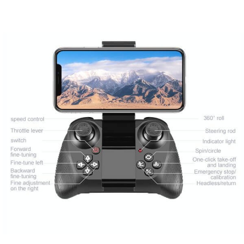 Квадрокоптер 4DRC V14 - дрон з 4K і HD камерами, FPV, барометр, до 20 хвилин в кейсі