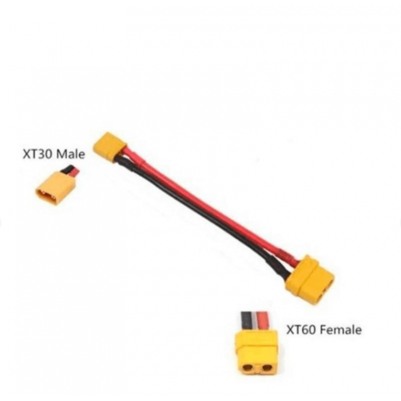 XT60 FEMALE на XT30 MALE кабель – перехідник для дронів та моделей