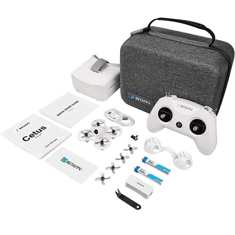 Квадрокоптер BetaFPV Cetus FPV Kit – FPV-дрон з камерою, оптичне позиціонування, барометр, окуляри в кейсі