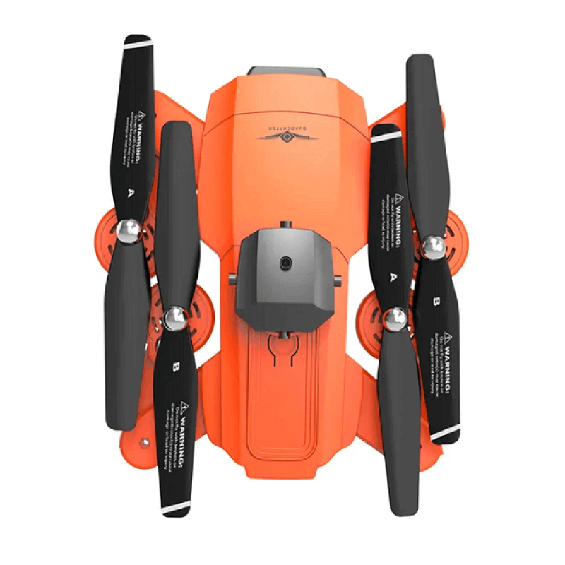 Квадрокоптер Kfplan KF617 Orange – дрон з 4K і HD камерами, FPV, запобігання перешкод, до 15 хвилин в кейсі