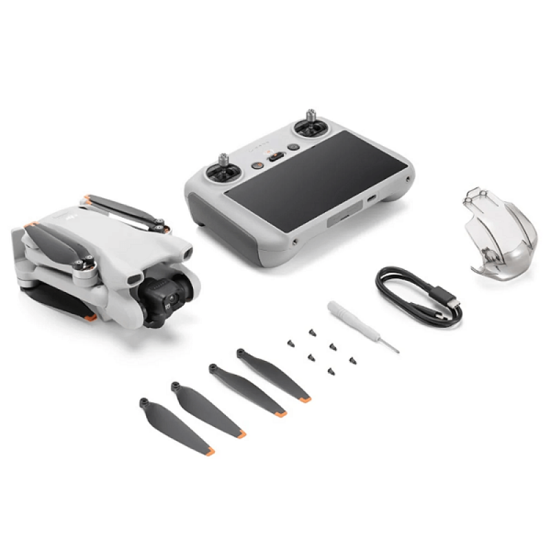 Квадрокоптер DJI Mini 3 DJI RC (CP.MA.00000587.01) - дрон з 4K камерою, FPV, GPS, БК мотори, до 10 км, 38 хвилин