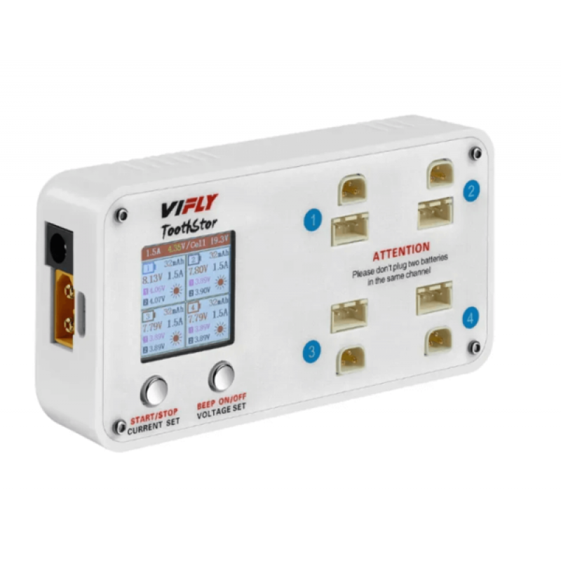Зарядний пристрій VIFLY ToothStor 2S — зарядка для 2S акумуляторів