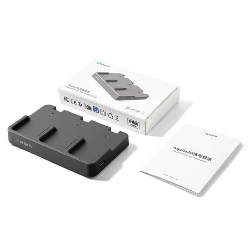 Зарядний пристрій BETAFPV Aquila20 3-Port - USB-C PD 15W x3, LiHV 1S, BT3.0