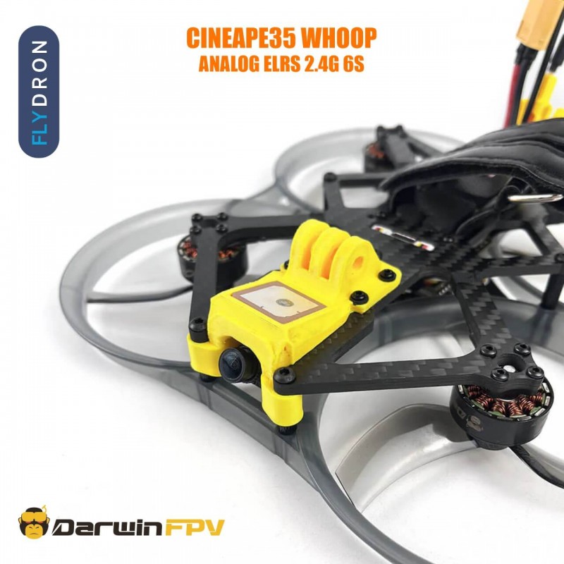 Квадрокоптер DarwinFPV CineApe35 Whoop Analog ELRS 2.4G 6S – FPV-дрон, 3,5-дюймовий, БК мотори, GPS, до 10 хвилин, до 3 км