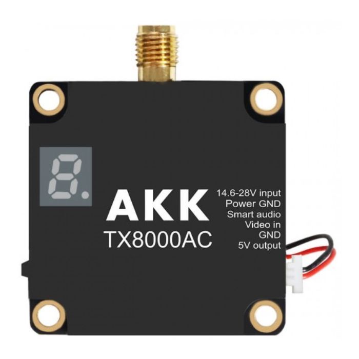 Відеопередавач (VTX) AKK Ultra Long Range 8W 4.9G-6G 96CH (TX8000AC)