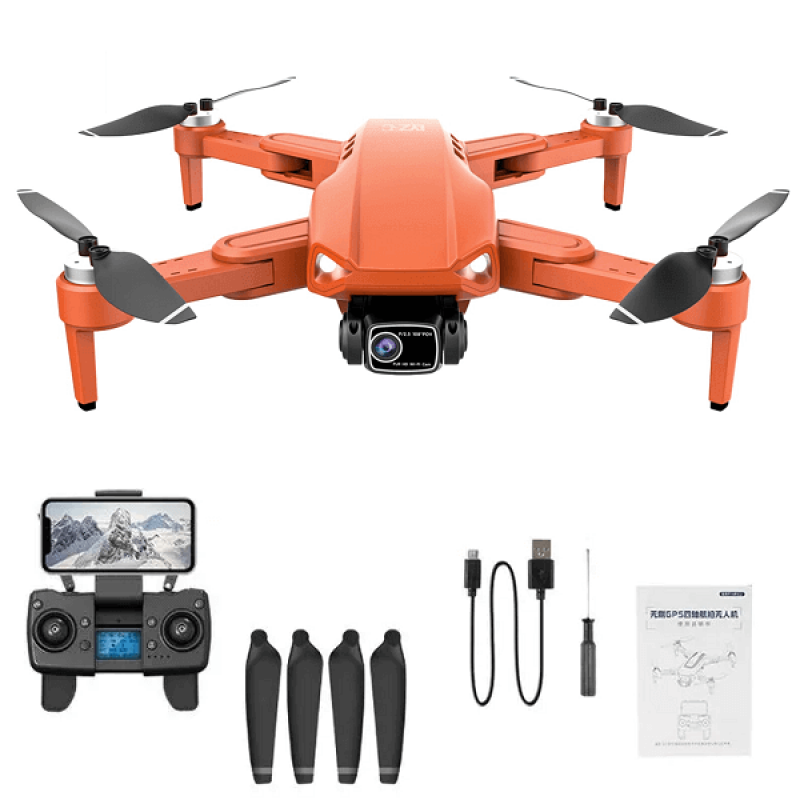 Квадрокоптер LYZRC L900 Pro SE Orange - дрон з 4K і HD камерами, ESC, FPV, GPS, БК мотори, до 1200м, 25 хвилин