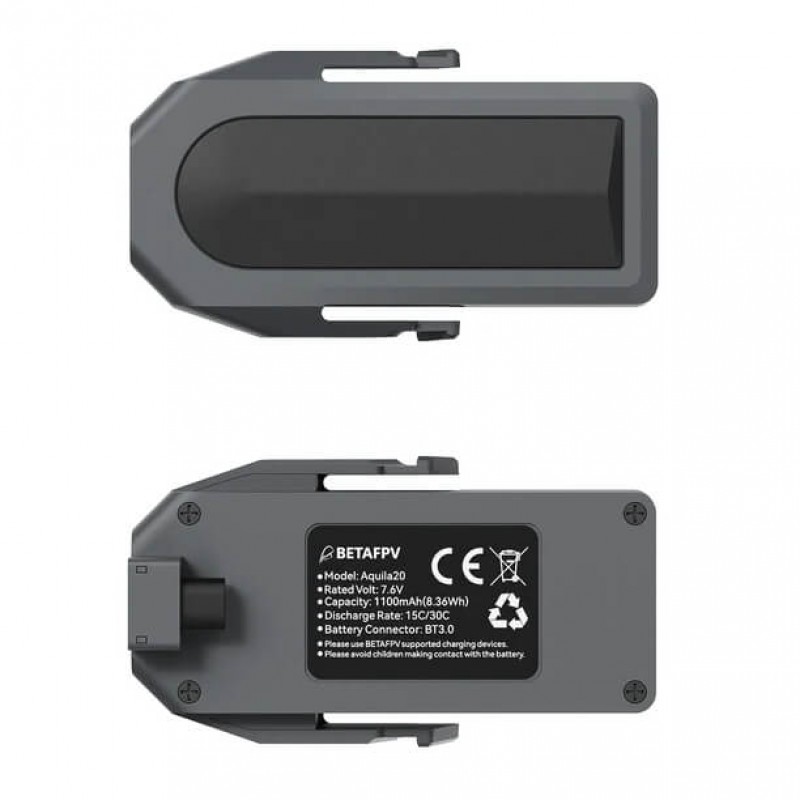 Акумуляторна батарея 2 шт 1100 mAh 2S BT3.0 для квадрокоптера BetaFPV Aquila20 (до 10 хвилин польоту)