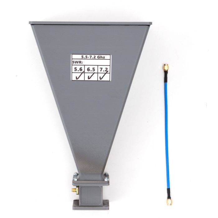 Антена для дрона RavLink Рупор 5.5-7.2 GHz 18 dBi SMA RHCP (RUPOR 5.5-7.2 18DBI)