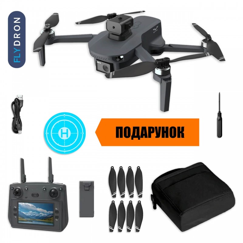 Квадрокоптер W7 дрон з камерою, РК екран з 4K, HD ESC, GPS до 1000 м. 20 хв. польоту