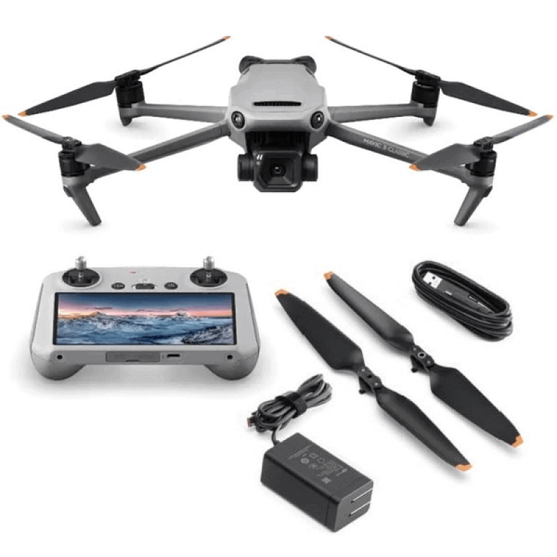 Квадрокоптер DJI Mavic 3 Classic RC (CP.MA.00000554.01) – дрон з 5.1K камерою, GPS, БК мотори, до 30 км, 46 хвилин