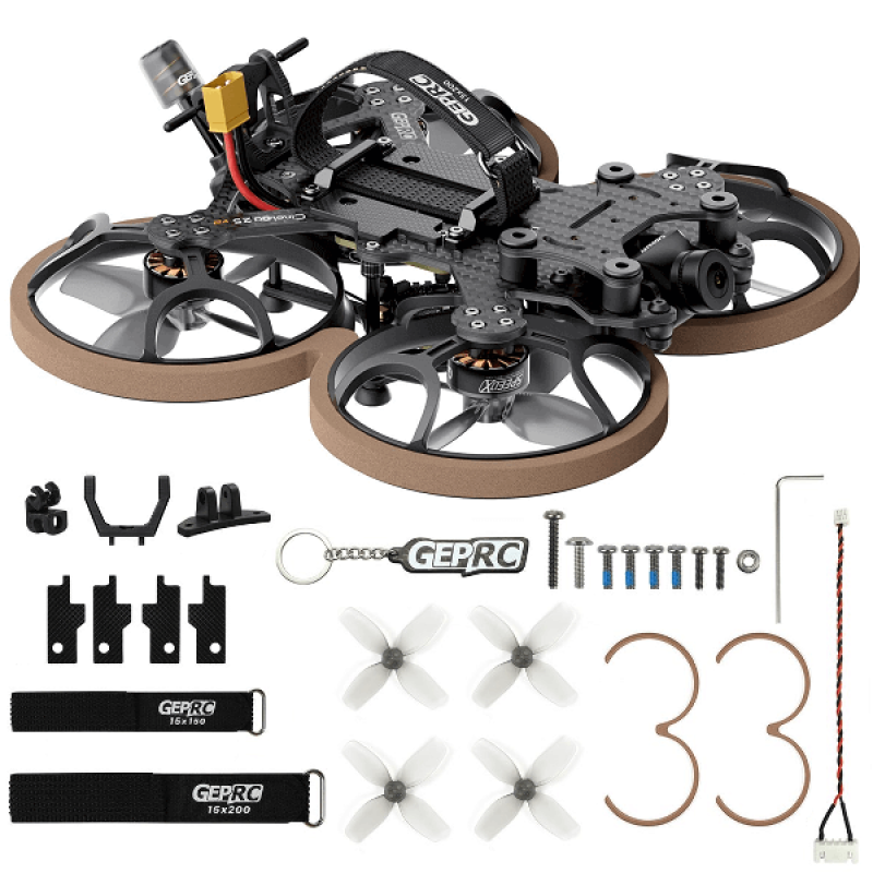 Квадрокоптер GEPRC Cinelog25 V2 Analog TBS – FPV-дрон з камерою, БК мотори, до 4-6 хвилин