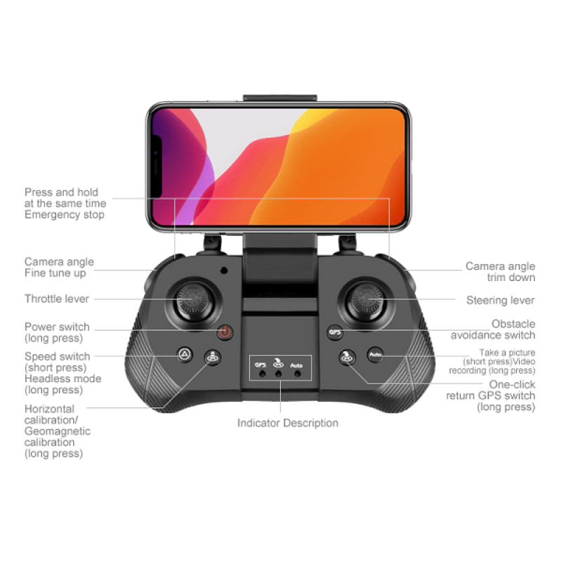 Квадрокоптер 4DRC V28S - дрон з 4K і HD камерами, FPV, БК мотори, уникнення перешкод, до 25 хвилин в кейсі