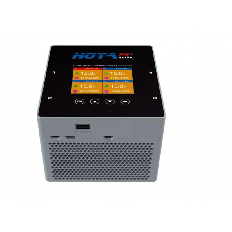 Зарядний пристрій HOTA F6+ AC 500W DC 1000W 60A – зарядка для живлення акумуляторів від мережі