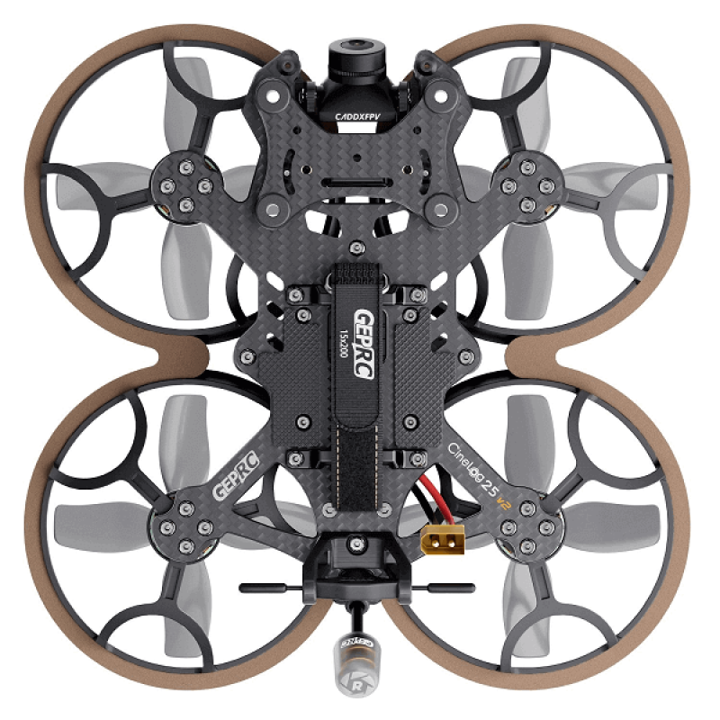 Квадрокоптер GEPRC Cinelog25 V2 Analog ELRS 2.4 Ггц – 2,5-дюймовий FPV-дрон з камерою, БК мотори, до 6 хвилин