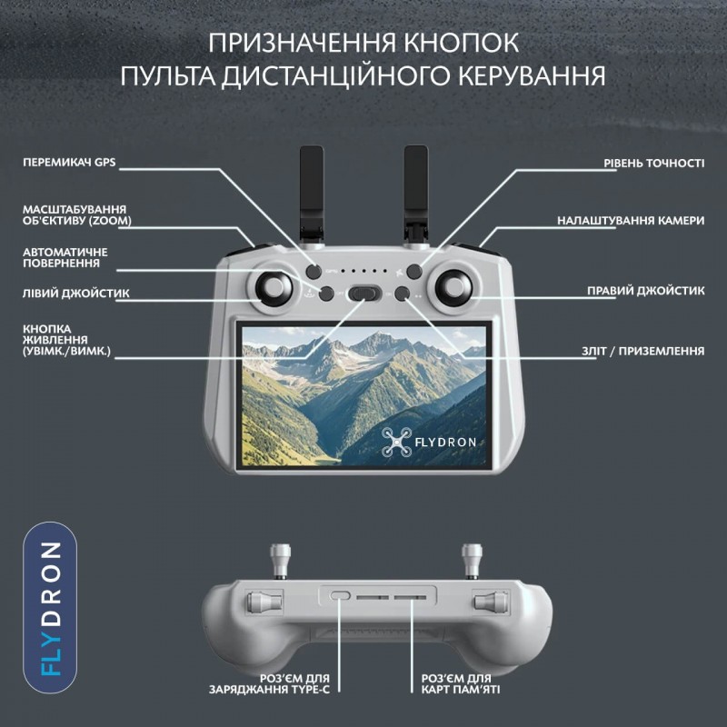 Квадрокоптер AE3 Pro Max – дрон з 8K камерою, БК мотори, GPS, EIS, Уникнення перешкод, Екран на пульті 5,5 дюймів, АКБ у комплекті, до 30 хвилин, до 6 км, Сумка