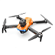 Квадрокоптер RC E99S Orange - дрон з 4K і HD камерами, FPV, БК мотори, уникнення перешкод, до 20 хвилин в кейсі