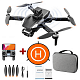 Квадрокоптер RC K90 Max Black − дрон з 4K і HD камерами, GPS, БК мотори, запобігання перешкод, до 1200м, 28 хв у кейсі + злітний майданчик