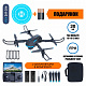 Квадрокоптер RC X6 Plus – FPV-дрон з 4K камерою, 2 АКБ в комплекті, Уникнення перешкод, 30 (15+15) хвилин, 100 метрів, Кейс + Подарунок (Злітно-Посадковий Майданчик, Батарейки)