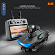 Квадрокоптер S185 Black – дрон з 2.7K і HD камерами, БК мотори, FPV, GPS, 5G Wi-Fi, EIS, 3-осьовий підвіс, Уникнення перешкод, Сенсорний екран 7,2" на пульті, до 23 хвилин, до 5 км, Сумка