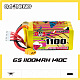 Аккумулятор GAONENG GNB 6S 22.2V 1100 mAh 140C XT60 LiPo Battery – Максимальна потужність для FPV-дронів