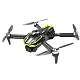 Квадрокоптер XKRC B6 − дрон з 6K і HD камерами, GPS, БК мотори, запобігання перешкод, до 300м, 20 хв у кейсі