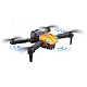 Квадрокоптер XKJ KY907 Black-Orange – міні-дрон з 4K і HD камерами, FPV, запобігання перешкод, до 15 хвилин в кейсі